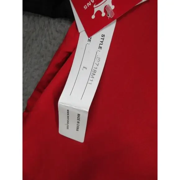 NWT Vintage Y2K JNCO Jeans Men's Large Red Black Button Shirt w/ Dragon Designs